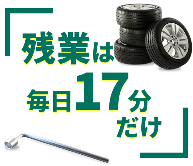 残業は毎日17分だけ