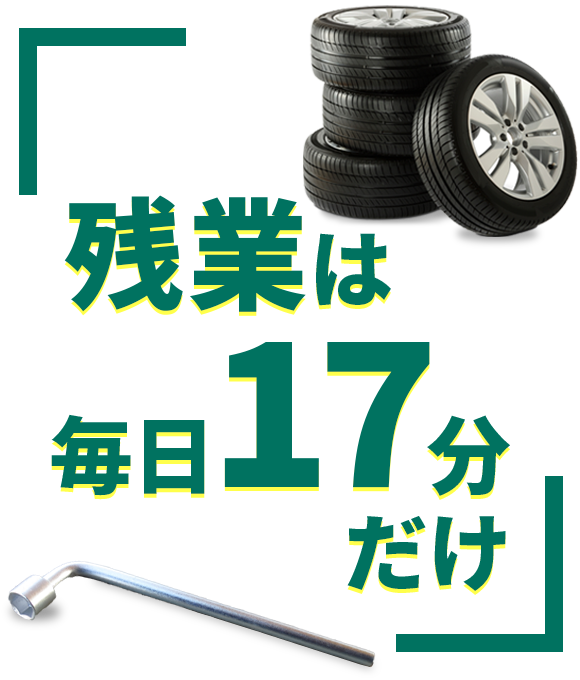 残業は毎日17分だけ